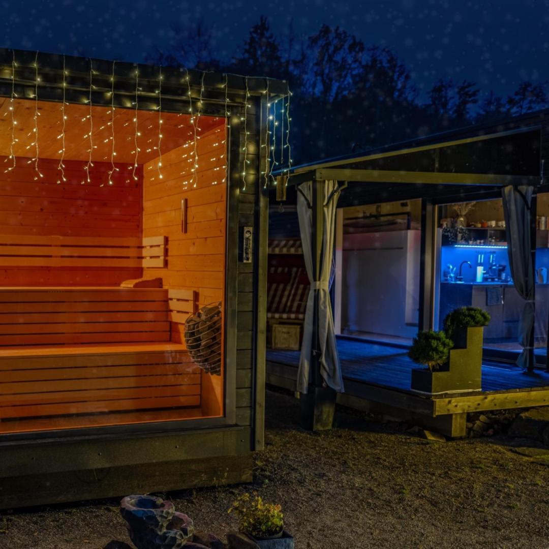 Cabin Westerwald Sauna Zubuchbar Niederdreisbach ภายนอก รูปภาพ